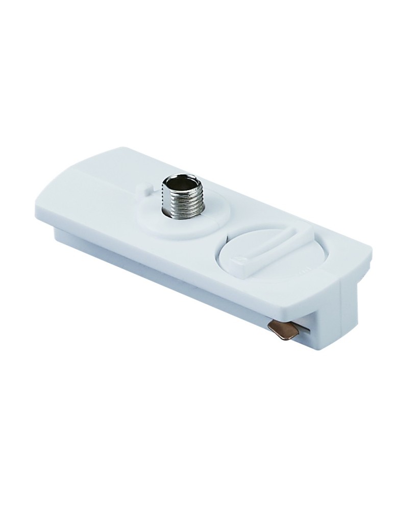 Accessories for 1 phase busbars - Azzardo TRACK 1LINE ELECTRIC ADAPTER WH for lamp connection White AZ4748 - product kolory-swiatla.pl 1