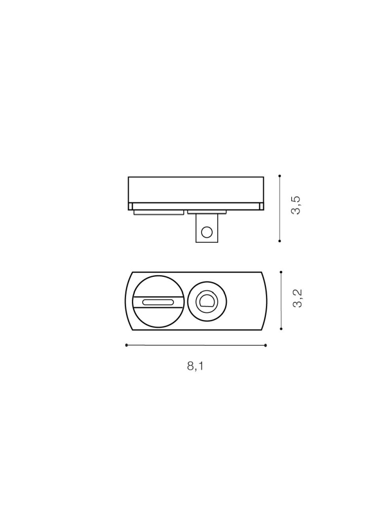 Accessories for 1 phase busbars - Azzardo TRACK 1LINE ELECTRIC ADAPTER BK for lamp connection Black AZ4749 - product kolory-swiatla.pl 2