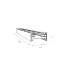 1 phase buses - Azzardo 1-phase busbar 2m Black AZ4733 - product 2