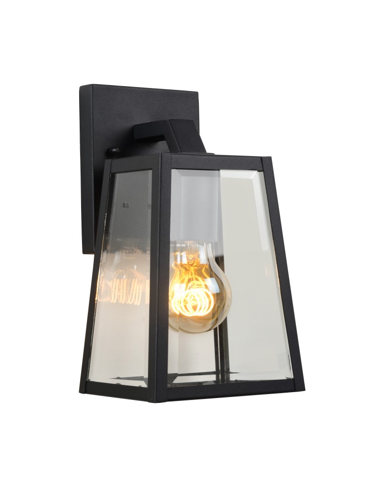 Lucide MATSLOT Wall-mounted IP23 E27 H25cm Black 29828/01/30