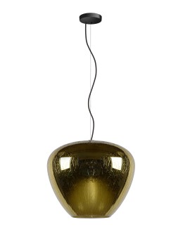 Lucide SOUFIAN Pendant 1x E27 H153cm D40cm Green 70478/40/01