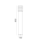 Standing garden lamps - Norlys Alta Standing 85cm 1xE27 IP65 Black 291B - product 2