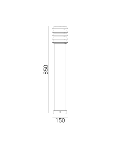 Norlys Alta Standing 85cm 1xE27 IP65 Black 291B - product 2
