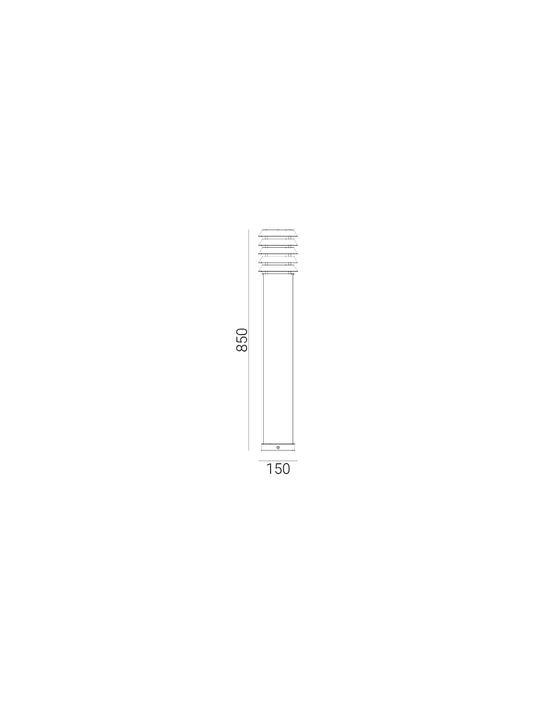 Standing garden lamps - Norlys Alta Standing 85cm 1xE27 IP65 Black 291B - product kolory-swiatla.pl 2