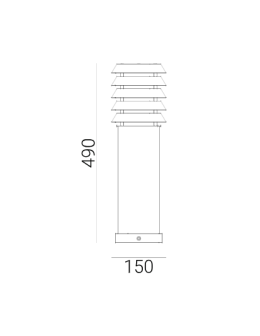 Norlys Alta Standing 49cm 1xE27 IP65 Zinc 293GA - product 2