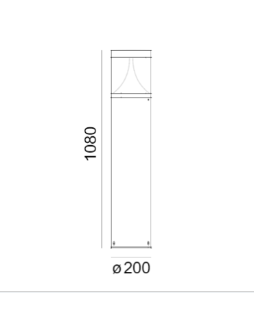 Norlys Egersund Stojąca 108cm LED 22W 1586lm 3000K IP65 Grafit 1280GR - produkt 2