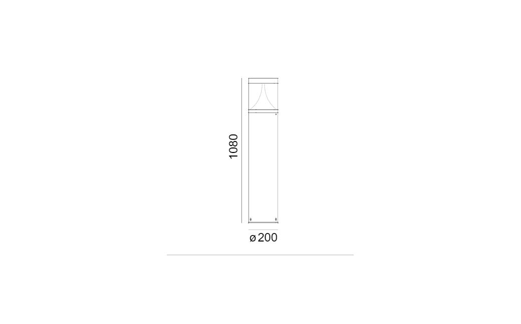 Norlys Egersund Stojąca 108cm LED 22W 1586lm 3000K IP65 Grafit 1280GR