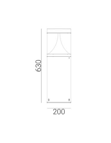 Norlys Egersund Standing 63cm LED 22W 1586lm 3000K IP65 Graphite 1285GR - product 2