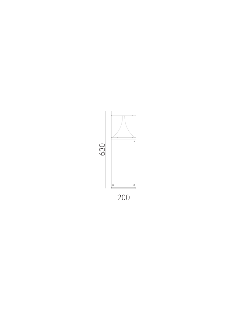 Standing garden lamps - Norlys Egersund Standing 63cm LED 22W 1586lm 3000K IP65 Graphite 1285GR - product kolory-swiatla.pl 2