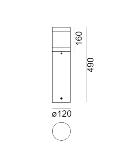Norlys Egersund Stojąca mini 49cm LED 10W 826lm 3000K IP65 Aluminium 1291AL - produkt 2