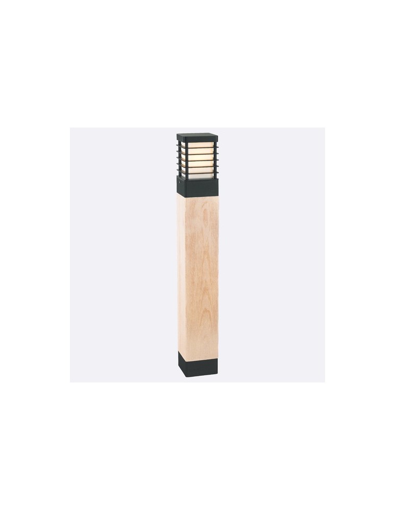 Standing garden lamps - Norlys Halmstad Standing 85cm 1xE27 IP65 treated wood Black 1413B - product kolory-swiatla.pl 1