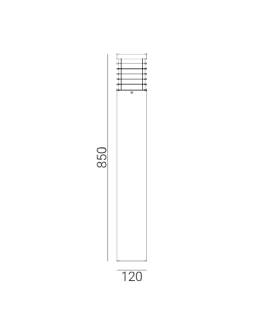 Norlys Halmstad Standing 85cm 1xE27 IP65 treated wood Black 1413B - product 2