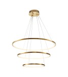 Pendant lamps circles -  Step Into Design CIRCLE SLIM 40+60+80 LED pendant lamp gold 40 cm + 60 cm + 80 cm ST-10112P-3 - product 2