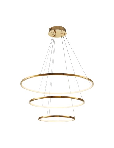  Step Into Design CIRCLE SLIM 40+60+80 LED pendant lamp gold 40 cm + 60 cm + 80 cm ST-10112P-3 - product 2