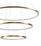 Pendant lamps circles -  Step Into Design CIRCLE SLIM 40+60+80 LED pendant lamp gold 40 cm + 60 cm + 80 cm ST-10112P-3 - product 3