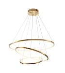 Pendant lamps circles -  Step Into Design CIRCLE SLIM 40+60+80 LED pendant lamp gold 40 cm + 60 cm + 80 cm ST-10112P-3 - product 6