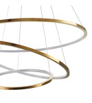 Pendant lamps circles -  Step Into Design CIRCLE SLIM 40+60+80 LED pendant lamp gold 40 cm + 60 cm + 80 cm ST-10112P-3 - product 7