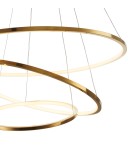 Pendant lamps circles -  Step Into Design CIRCLE SLIM 40+60+80 LED pendant lamp gold 40 cm + 60 cm + 80 cm ST-10112P-3 - product 8