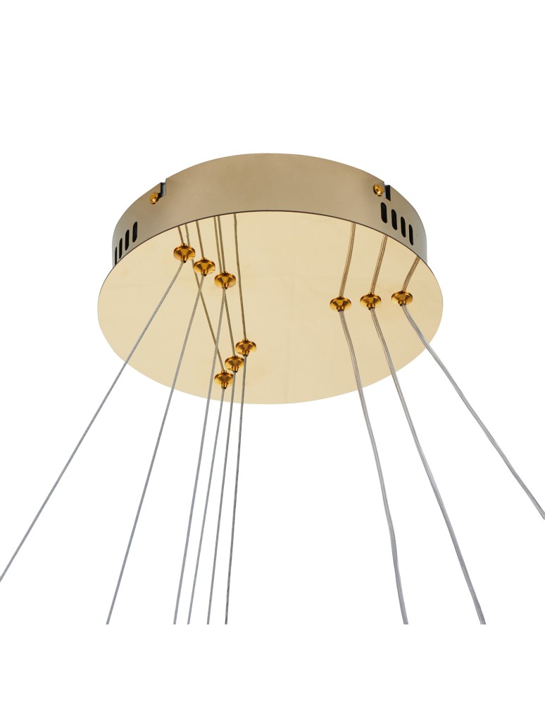 Pendant lamps circles -  Step Into Design CIRCLE SLIM 40+60+80 LED pendant lamp gold 40 cm + 60 cm + 80 cm ST-10112P-3 - product kolory-swiatla.pl 9