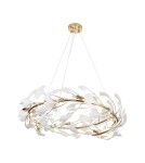 Designer pendant lamps -  Step Into Design BOTANIKA pendant lamp gold white 80 cm XY080P-80 - product 1