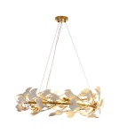 Designer pendant lamps -  Step Into Design BOTANIKA pendant lamp gold white 80 cm XY080P-80 - product 5
