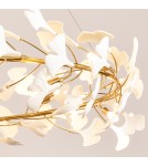 Designer pendant lamps -  Step Into Design BOTANIKA pendant lamp gold white 80 cm XY080P-80 - product 7