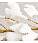 Designer pendant lamps -  Step Into Design BOTANIKA pendant lamp gold white 80 cm XY080P-80 - product 10