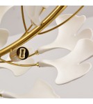 Designer pendant lamps -  Step Into Design BOTANIKA pendant lamp gold white 80 cm XY080P-80 - product 11
