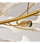 Designer pendant lamps -  Step Into Design BOTANIKA pendant lamp gold white 80 cm XY080P-80 - product 12