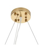 Designer pendant lamps -  Step Into Design BOTANIKA pendant lamp gold white 80 cm XY080P-80 - product 13