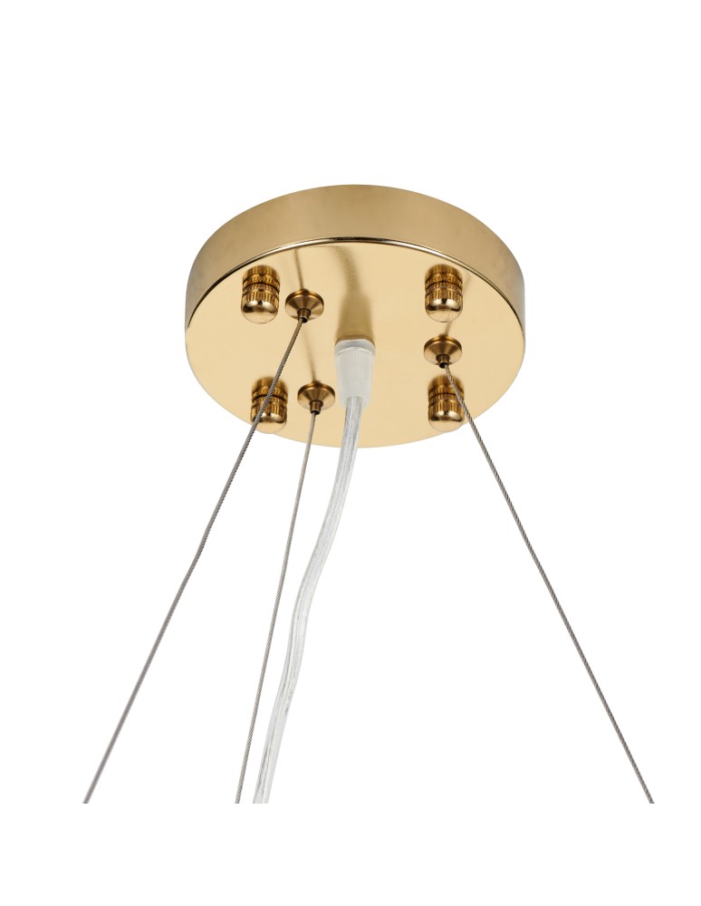 Designer pendant lamps -  Step Into Design BOTANIKA pendant lamp gold white 80 cm XY080P-80 - product kolory-swiatla.pl 13