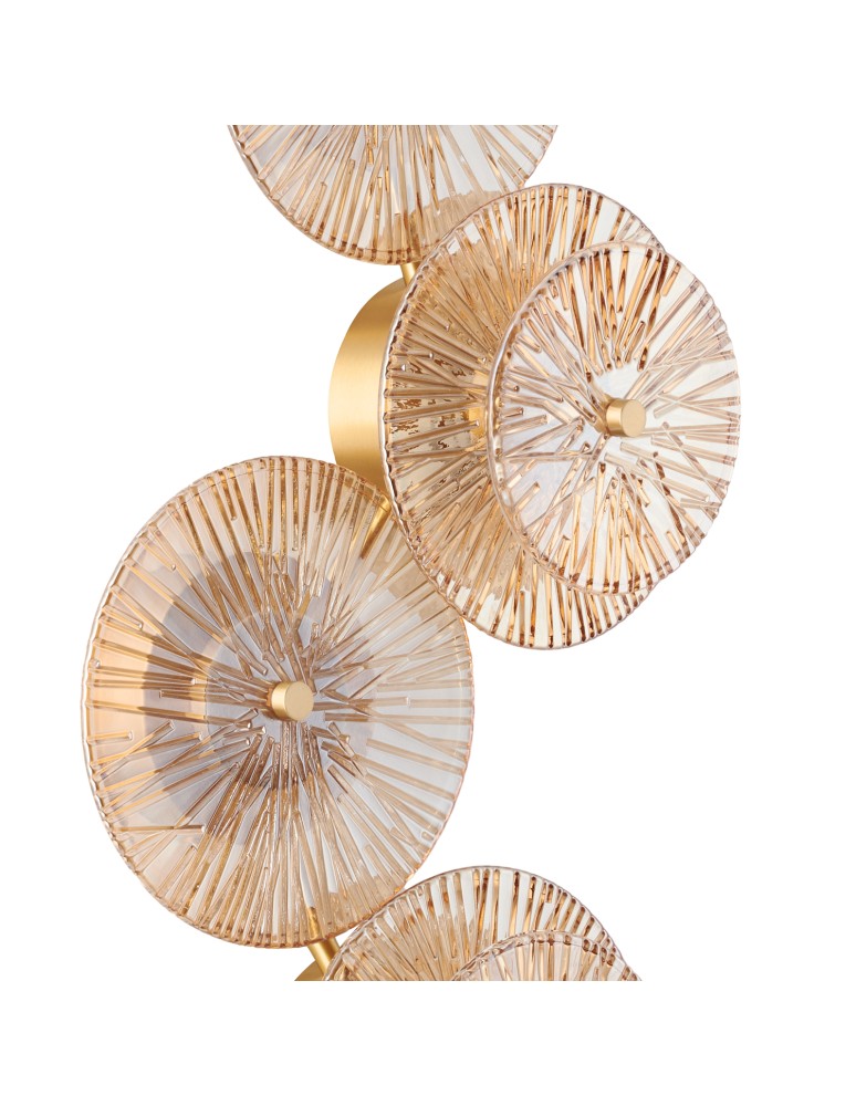 Designer wall lamps -  Step Into Design LUXIO-4 LED amber 32 cm wall lamp ST-3315-4 copper - product kolory-swiatla.pl 3