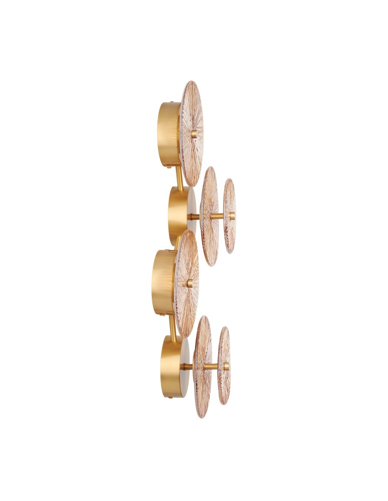 Designer wall lamps -  Step Into Design LUXIO-4 LED amber 32 cm wall lamp ST-3315-4 copper - product kolory-swiatla.pl 4