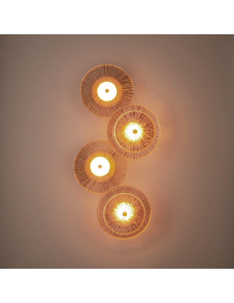 Designer wall lamps -  Step Into Design LUXIO-4 LED amber 32 cm wall lamp ST-3315-4 copper - product kolory-swiatla.pl 5