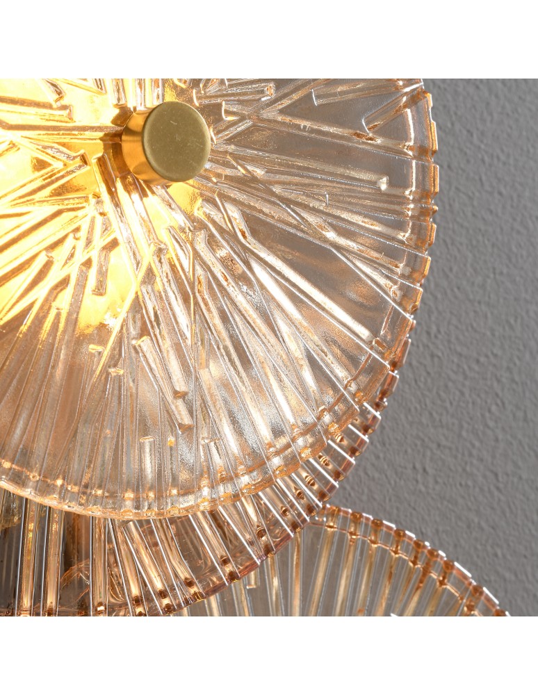 Designer wall lamps -  Step Into Design LUXIO-4 LED amber 32 cm wall lamp ST-3315-4 copper - product kolory-swiatla.pl 8