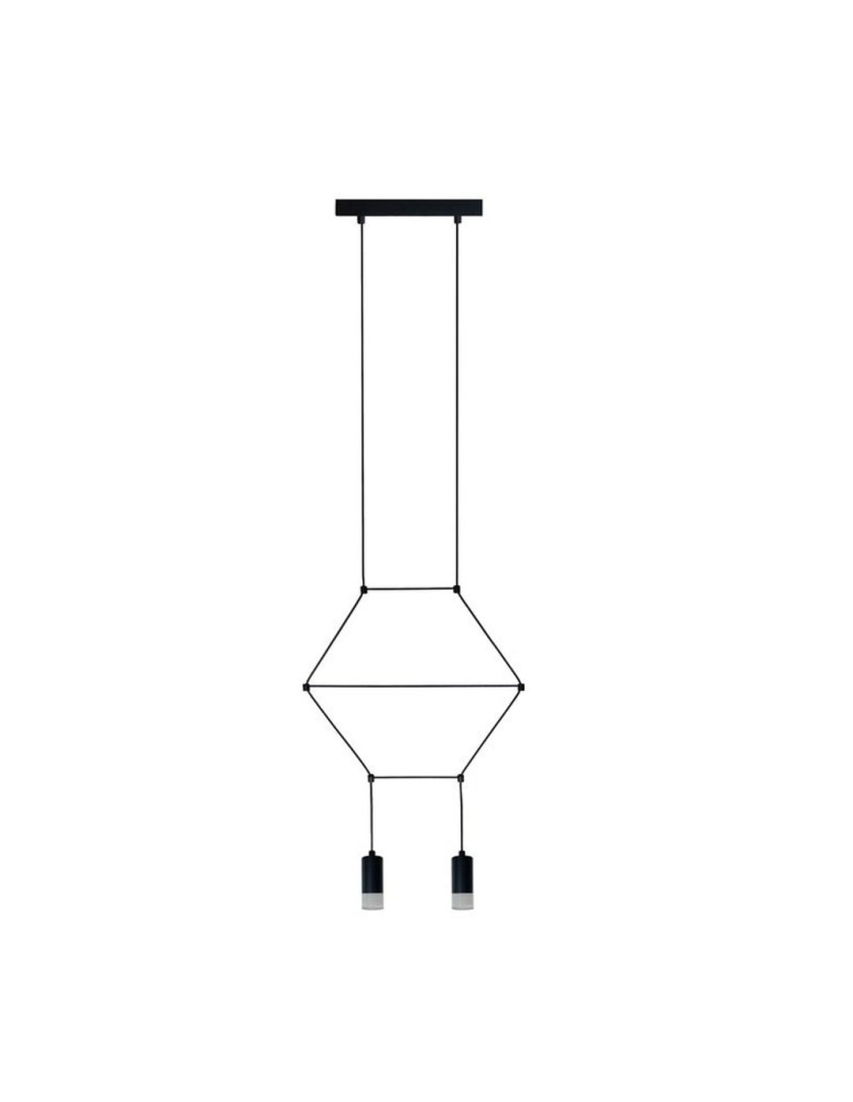 Designer pendant lamps -  Step Into Design LINEA-2 pendant lamp black 35 cm ST-5961-2 - product kolory-swiatla.pl 1