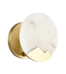 Glamour wall lamps -  Step Into Design MARMO wall lamp white marmum and brass 20cm ST-3961 - product 1