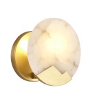 Glamour wall lamps -  Step Into Design MARMO wall lamp white marmum and brass 20cm ST-3961 - product 2