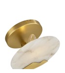 Glamour wall lamps -  Step Into Design MARMO wall lamp white marmum and brass 20cm ST-3961 - product 3