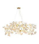 Designer pendant lamps -  Step Into Design BOTANIKA WAVE gold white 135 cm pendant lamp XY080P-120 - product 2