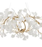 Designer pendant lamps -  Step Into Design BOTANIKA WAVE gold white 135 cm pendant lamp XY080P-120 - product 3