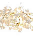 Designer pendant lamps -  Step Into Design BOTANIKA WAVE gold white 135 cm pendant lamp XY080P-120 - product 4