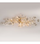 Designer pendant lamps -  Step Into Design BOTANIKA WAVE gold white 135 cm pendant lamp XY080P-120 - product 12