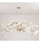 Designer pendant lamps -  Step Into Design BOTANIKA WAVE gold white 135 cm pendant lamp XY080P-120 - product 14