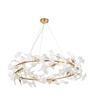Designer pendant lamps - Step Into Design BOTANIKA pendant lamp gold white 100 cm XY080P-100 - product 1