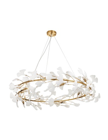 Step Into Design BOTANIKA pendant lamp gold white 100 cm XY080P-100