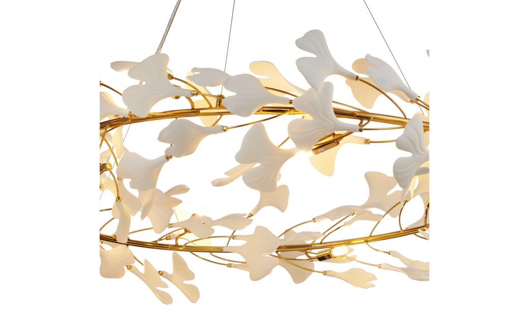  Step Into Design Lampa wisząca BOTANIKA złoto biała 100 cm XY080P-100