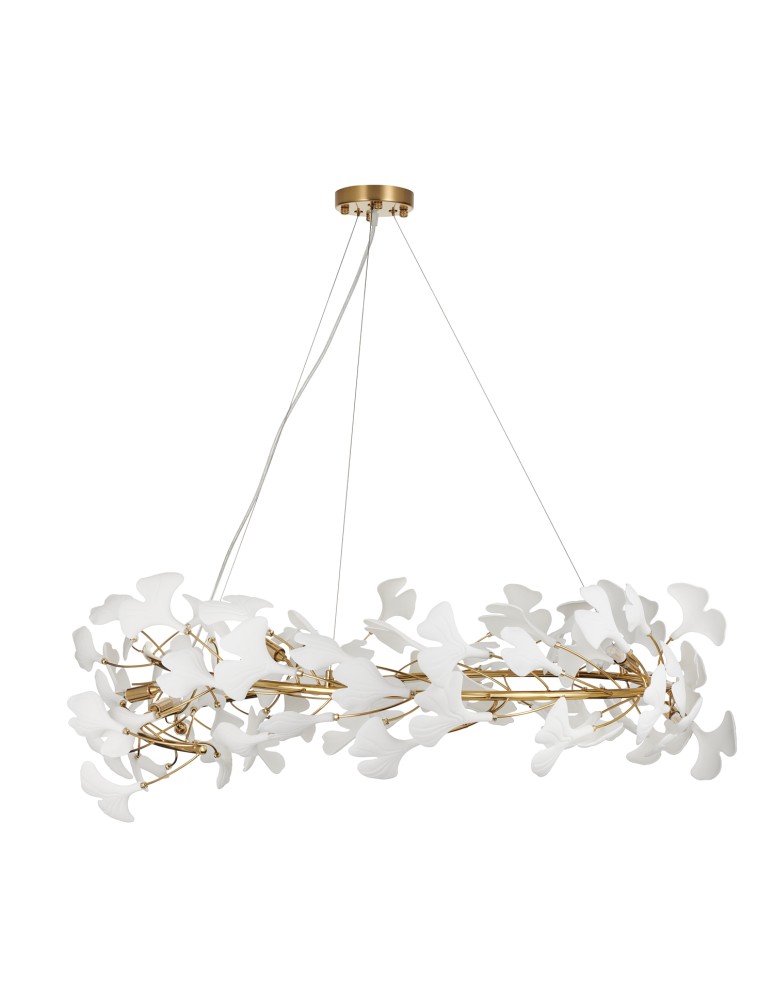 Designer pendant lamps - Step Into Design BOTANIKA pendant lamp gold white 100 cm XY080P-100 - product kolory-swiatla.pl 7