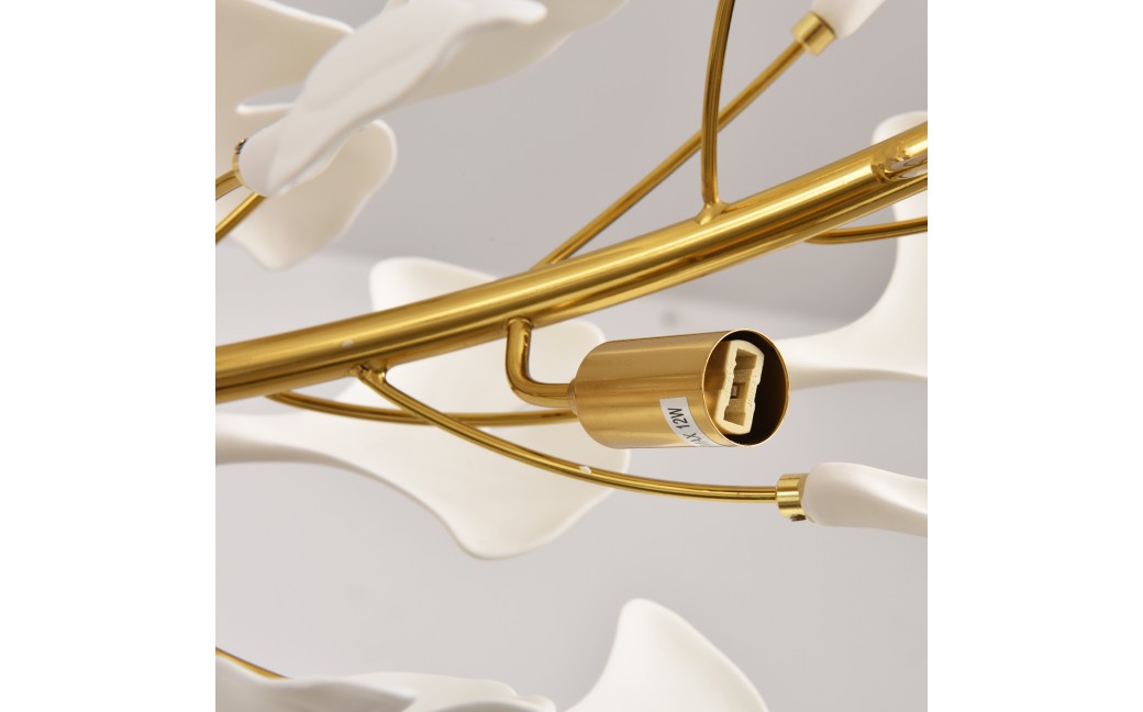  Step Into Design Lampa wisząca BOTANIKA złoto biała 100 cm XY080P-100