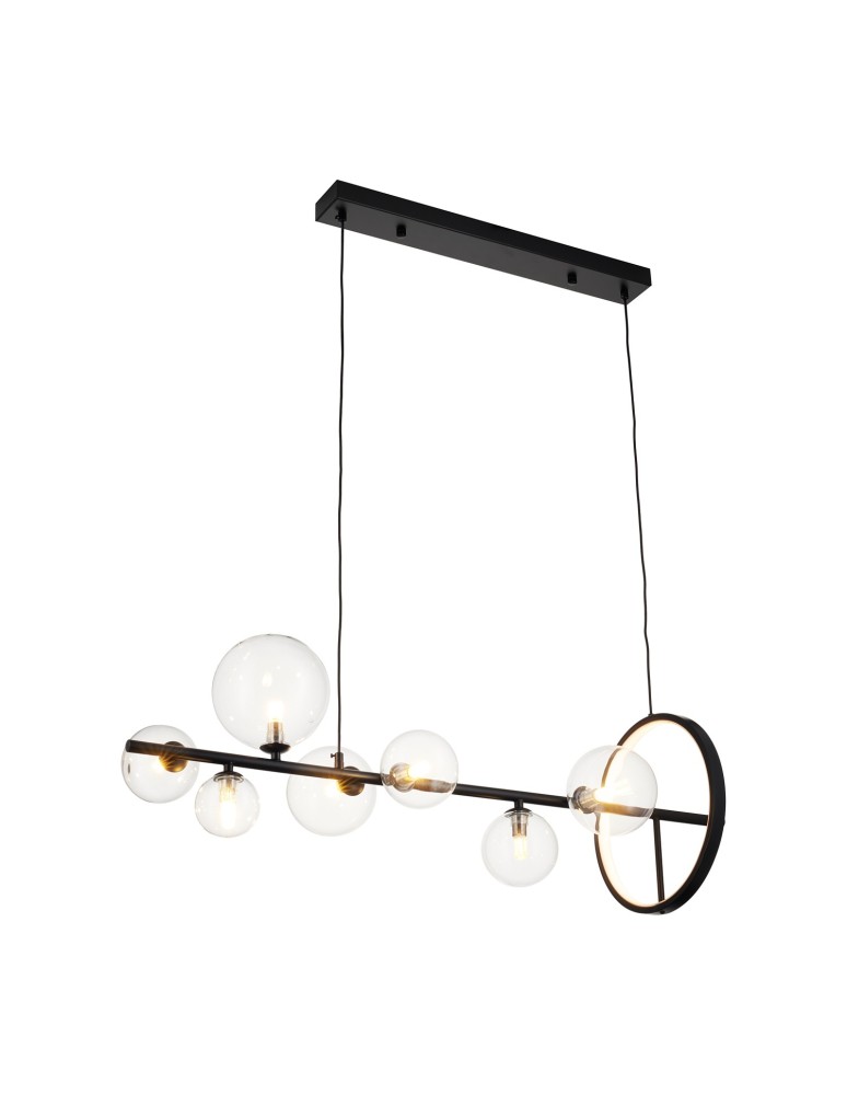 Pendant lamps - Step into Design Hanging ORION LONG-90 Black 90cm  - product kolory-swiatla.pl 6